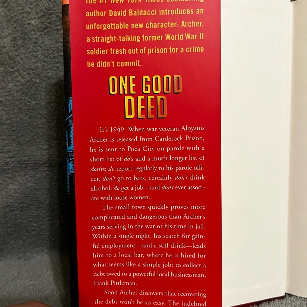 David Baldacci Hardcover Book Set - The Edge, One Good Deed,  Daylight